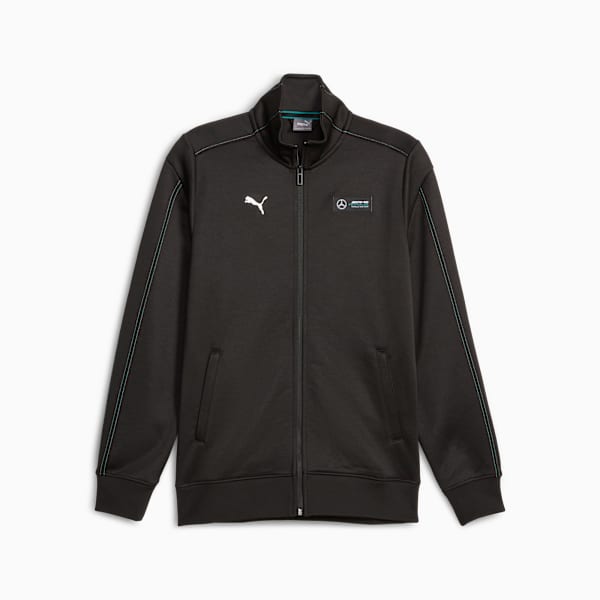 Mercedes-AMG PETRONAS Men's MT7 Motorsport Track Jacket, PUMA Black, large-ZAF