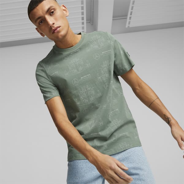 Remera para hombre Mercedes-AMG PETRONAS, Eucalyptus, large-ARG