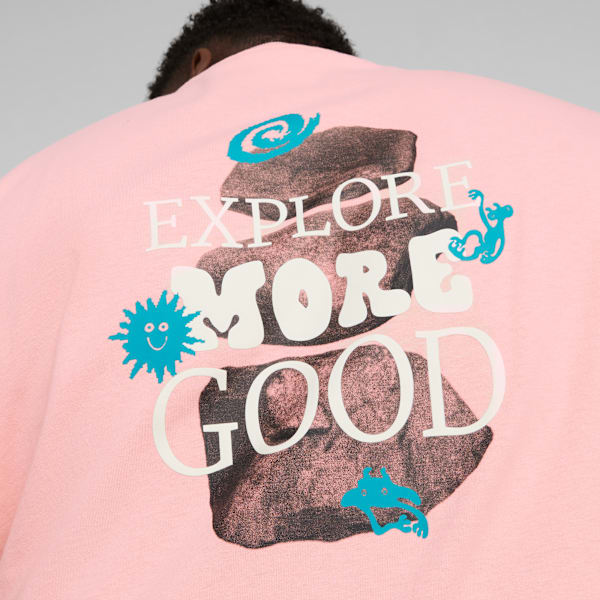 Remera para hombre DOWNTOWN Graphic, Peach Smoothie, large-ARG