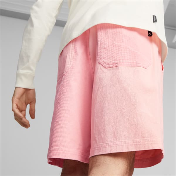 Downtown Men's Relaxed Corduroy Shorts, Peach Smoothie, large-ZAF