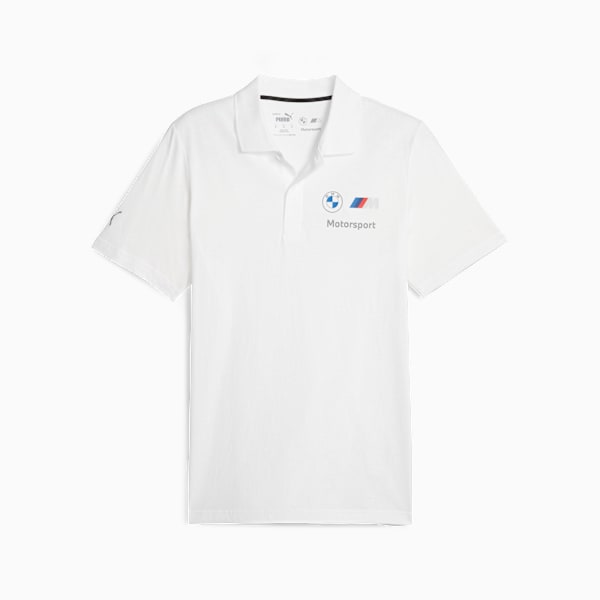 BMW M Motorsport Men's Polo, PUMA White, large-ZAF