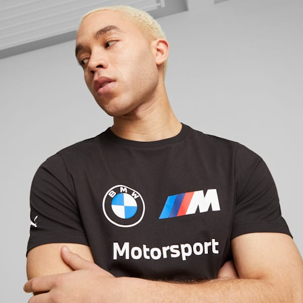 Remera ESS Logo para hombre BMW M Motorsport, PUMA Black, large-ARG