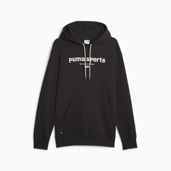 Buzo con capucha para hombre PUMA TEAM, PUMA Black, large-ARG