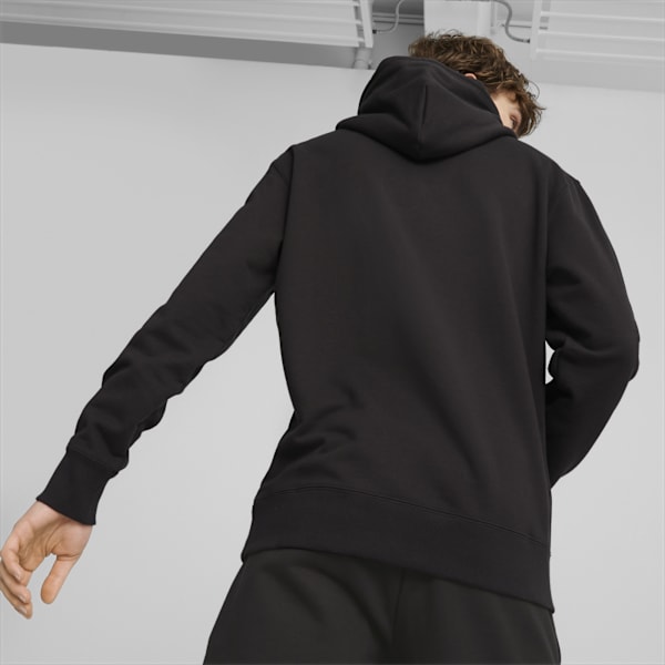 Buzo con capucha para hombre PUMA TEAM, PUMA Black, large-ARG