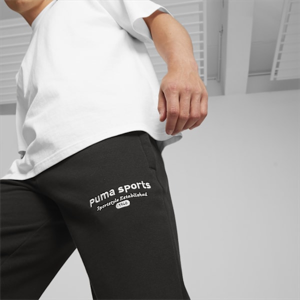 Pantalones deportivos para hombre PUMA TEAM, PUMA Black, large-ARG