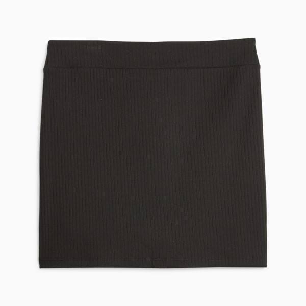 Pollera acanalada para mujer Classics, PUMA Black, large-ARG