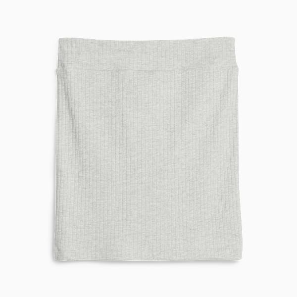 Pollera acanalada para mujer Classics, Light Gray Heather, large-ARG