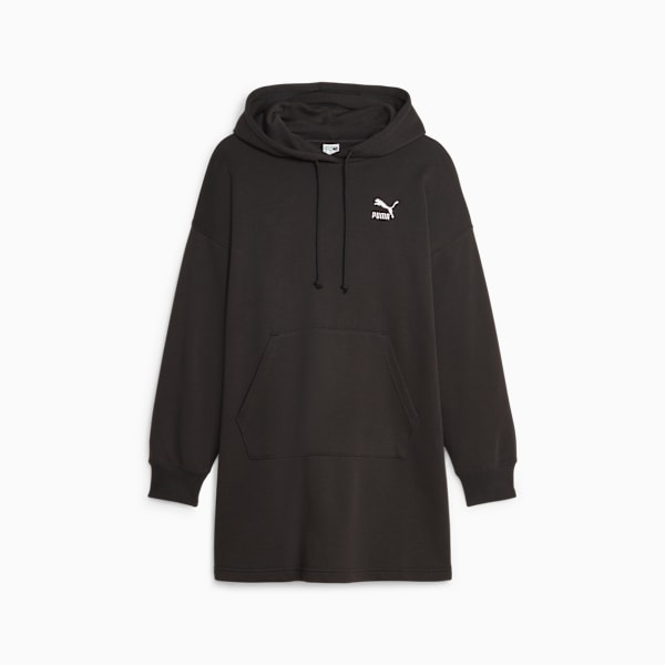 Vestido con capucha CLASSICS para mujer, PUMA Black, large-ARG