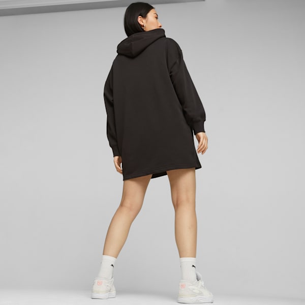 Vestido con capucha CLASSICS para mujer, PUMA Black, large-ARG