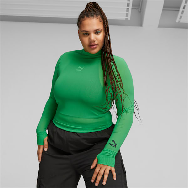 Camiseta Manga Longa DARE TO Feminina, Verde, large-BRA