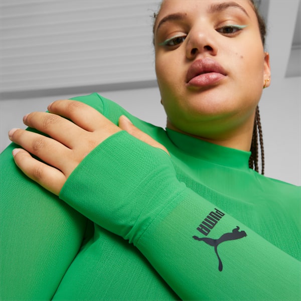 Camiseta Manga Longa DARE TO Feminina, Verde, large-BRA