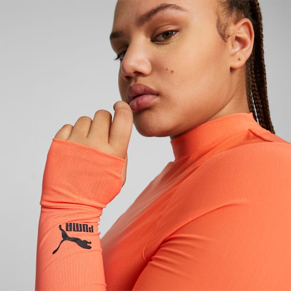 Camiseta Manga Longa DARE TO Feminina, Laranja, large-BRA