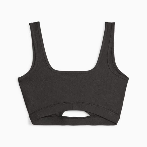 Top corto DARE TO para mujer, PUMA Black, large-ARG