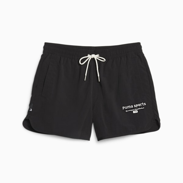Shorts para mujer PUMA TEAM, PUMA Black, large-ARG