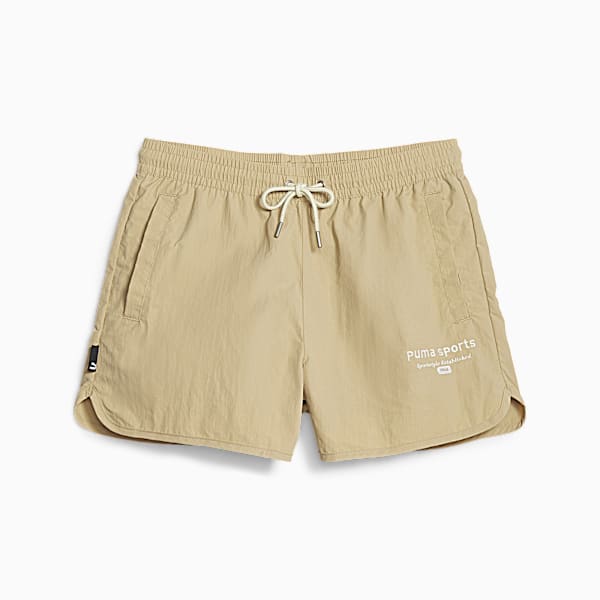 Shorts para mujer PUMA TEAM, Sand Dune, large-ARG