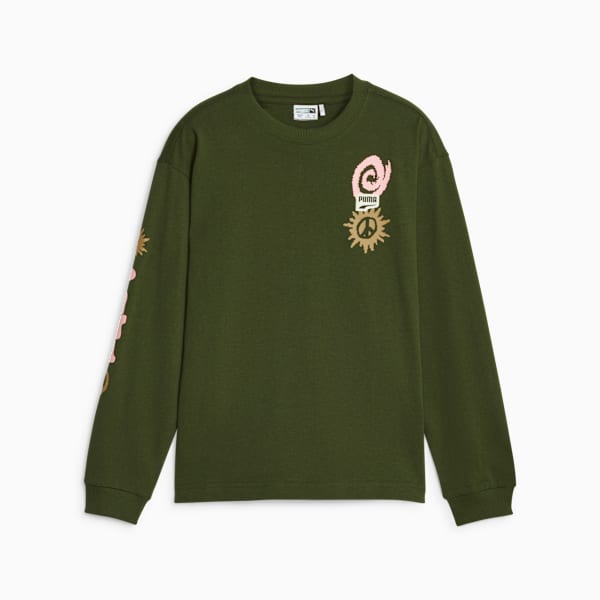 Downtown Graphic Youth Long Sleeve Tee, Myrtle, large-ZAF