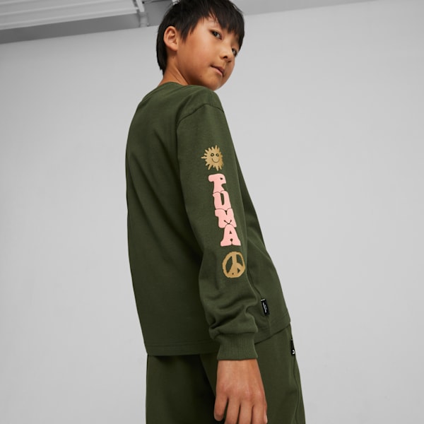 Downtown Graphic Youth Long Sleeve Tee, Myrtle, large-ZAF