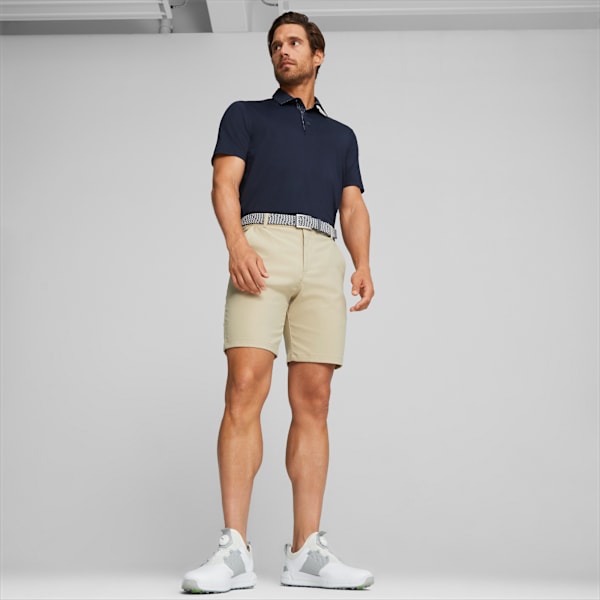 PUMA x LIBERTY Solid Men's Golf Polo, Navy Blazer-Green Fog, large-ZAF