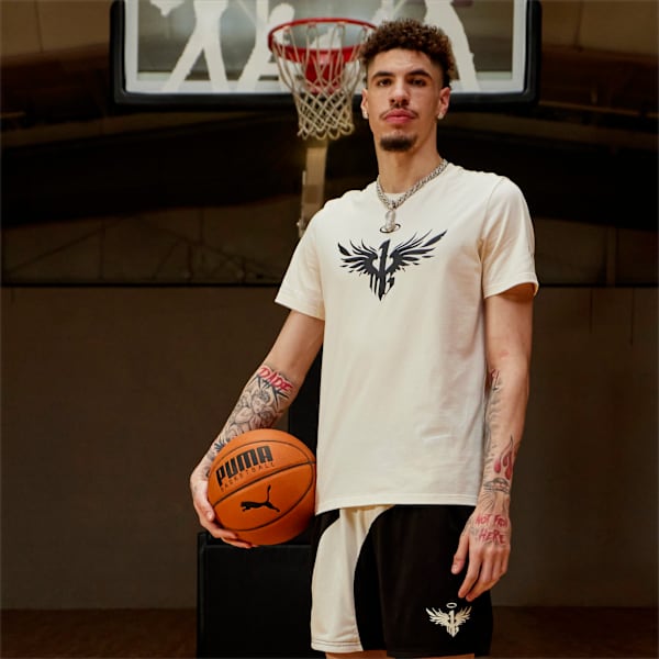 PUMA x MELO Tee, Whisper White, large-MEX