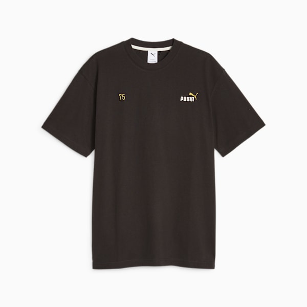 PUMA 75 Logo Celebration Men's Tee, PUMA Black, large-ZAF