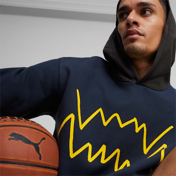 Buzo de basketball para hombre Franchise Core, Club Navy-PUMA Black, large-ARG