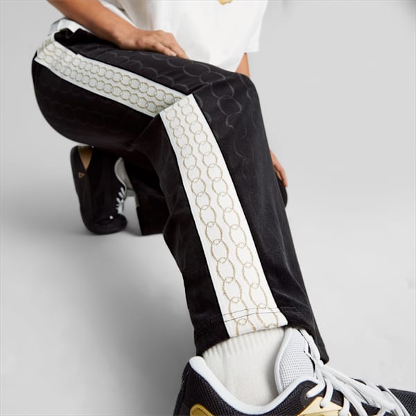 Gold Standard Women's Basketball Track Pants, PUMA Black, large-ZAF