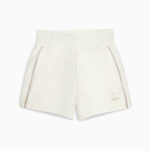 Shorts de cintura alta T7 para mujer, Warm White, large-ARG