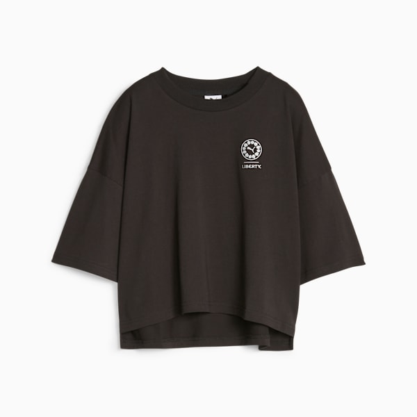 Remera para mujer PUMA x LIBERTY, PUMA Black, large-ARG