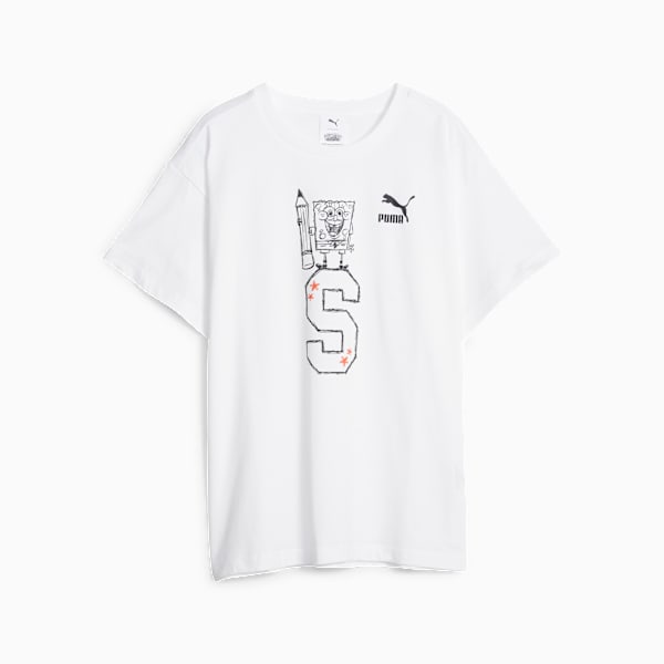 Remera PUMA x BOB ESPONJA para niños, PUMA White, large-ARG