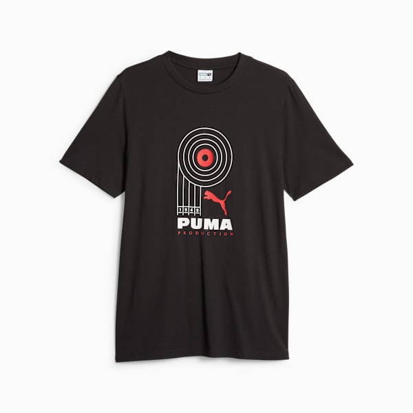 Camiseta Graphic PUMA PRODUCTION, PUMA Black, large-BRA