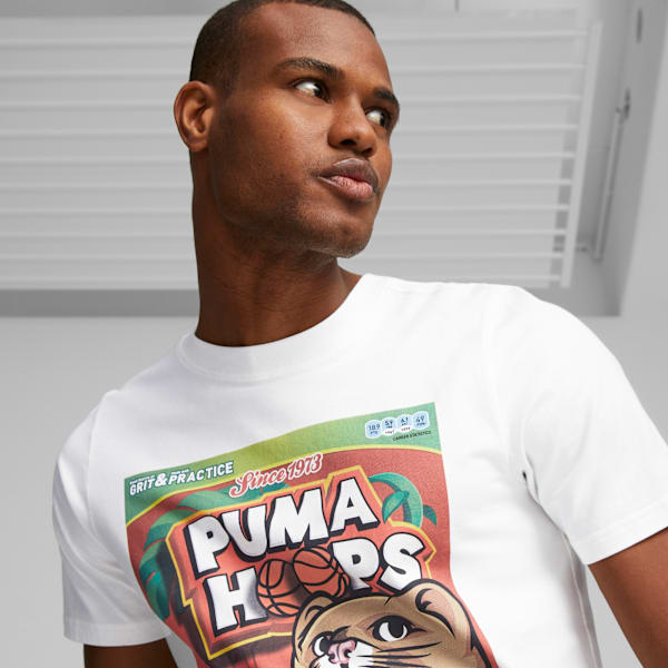Remera de baloncesto DYLAN para hombre, PUMA White, large-ARG