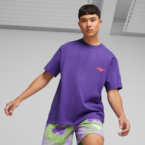 Remera de basketball MELO X TOXIC, Team Violet, large-ARG