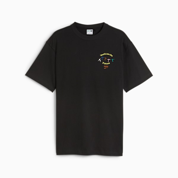 Remera juvenil DOWNTOWN 180, PUMA Black, large-ARG
