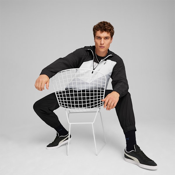 Buzo rompeviento con capucha PUMA POWER para hombre, PUMA Black, large-ARG
