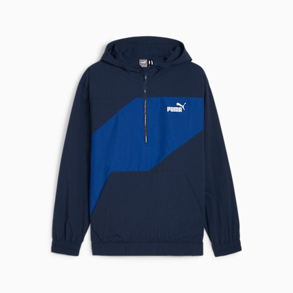 Buzo rompeviento con capucha PUMA POWER para hombre, Club Navy, large-ARG