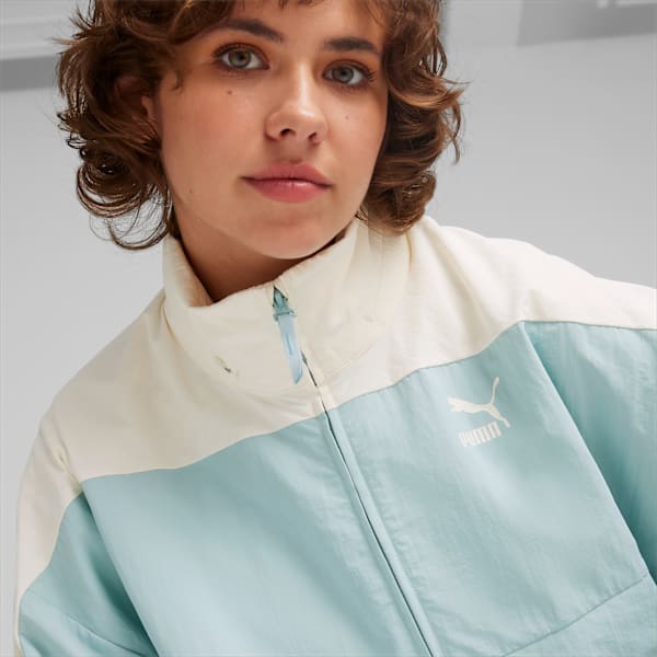 Buzo PUMA Anorak para mujer, Turquoise Surf, large-ARG