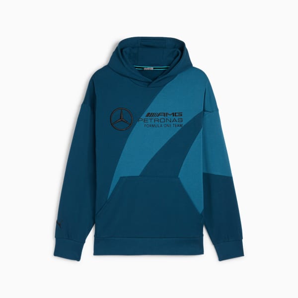 Mercedes-AMG Petronas Motorsport Statement Men's Hoodie, Ocean Tropic, large-ZAF