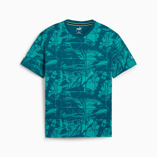 Remera Mercedes-AMG Petronas Motorsport Statement AOP para hombre, Ocean Tropic, large-ARG