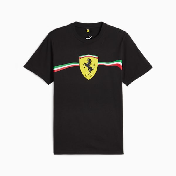 Remera Scuderia Ferrari Race Big Shield Motorsport Heritage para hombre, PUMA Black, large-ARG