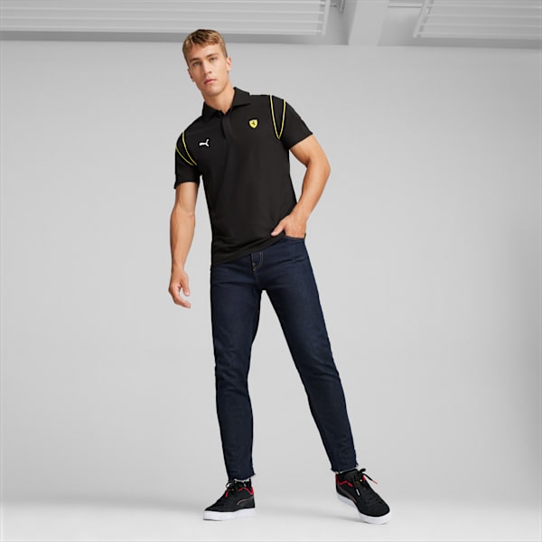 Playera tipo polo para hombre Scuderia Ferrari Race MT7, PUMA Black, large-MEX