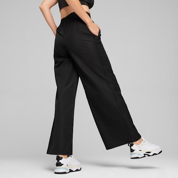 Pantalón de chándal holgado T7 para mujer, PUMA Black, large-ARG