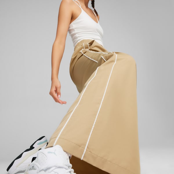 Pantalón de chándal holgado T7 para mujer, Prairie Tan, large-ARG