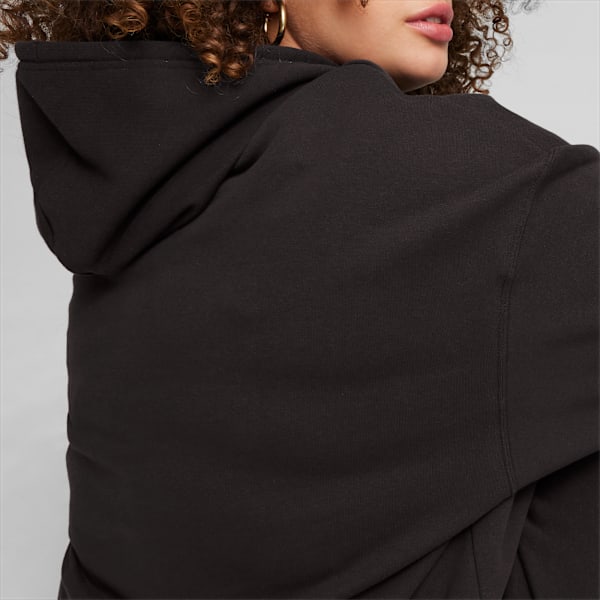 Buzo con capucha BETTER CLASSICS de corte holgado para mujer, PUMA Black, large-ARG