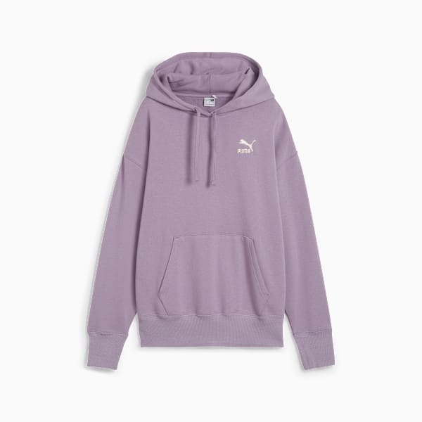 Buzo con capucha BETTER CLASSICS de corte holgado para mujer, Pale Plum, large-ARG