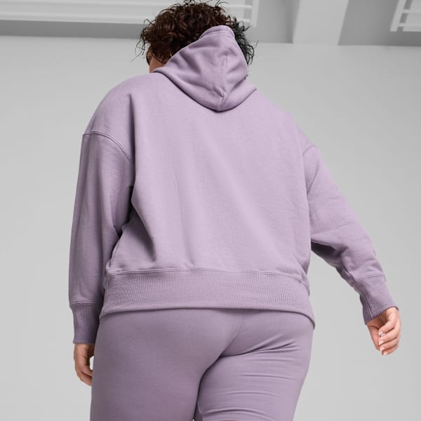 Buzo con capucha BETTER CLASSICS de corte holgado para mujer, Pale Plum, large-ARG