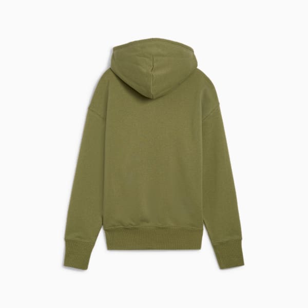 Buzo con capucha BETTER CLASSICS de corte holgado para mujer, Olive Green, large-ARG