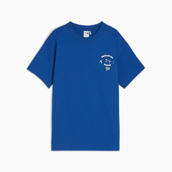 DOWNTOWN Men's Graphic Tee, Cobalt Glaze, large-MEX