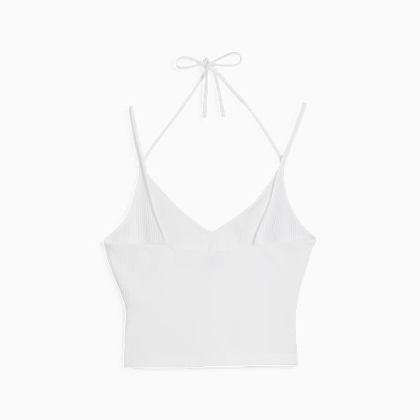 Camisa cortada CLASSICS de canalé, PUMA White, large-ARG