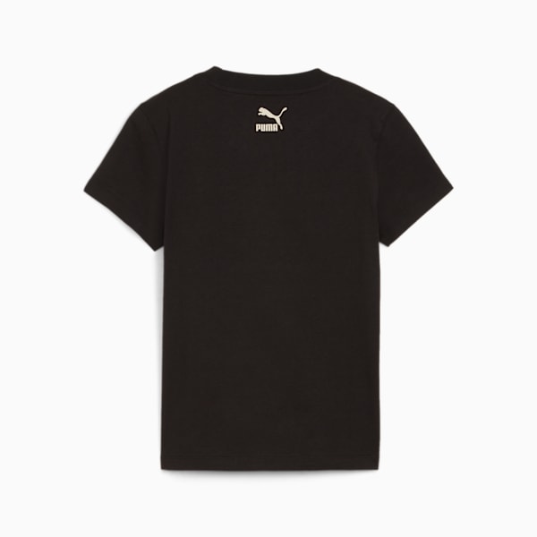 Playera estampada para mujer PUMA TEAM, PUMA Black, large-MEX
