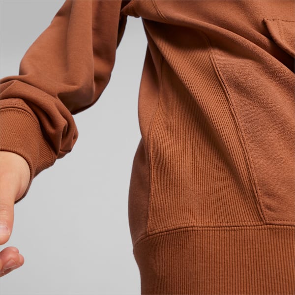Sudadera estampada con capucha para hombre DOWNTOWN, Teak, large-MEX